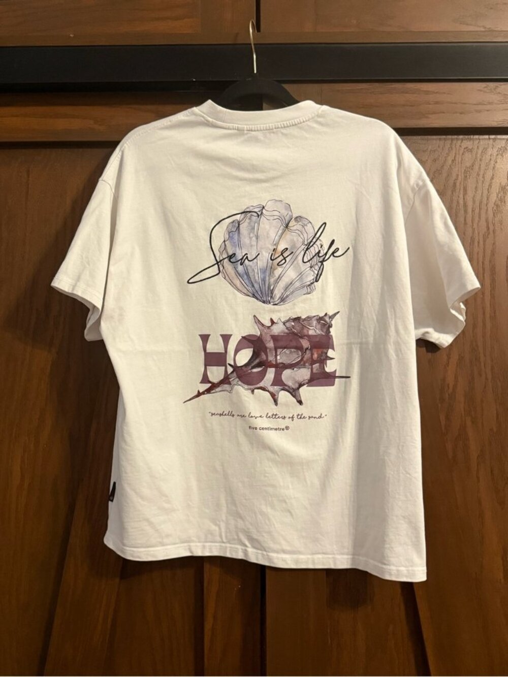 FIVE CM Men's Graphic Print T-Shirt Sea‎ is Life Sz M NWOT